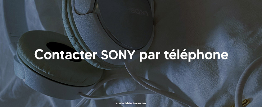 Casque audio blanc de marque Sony.