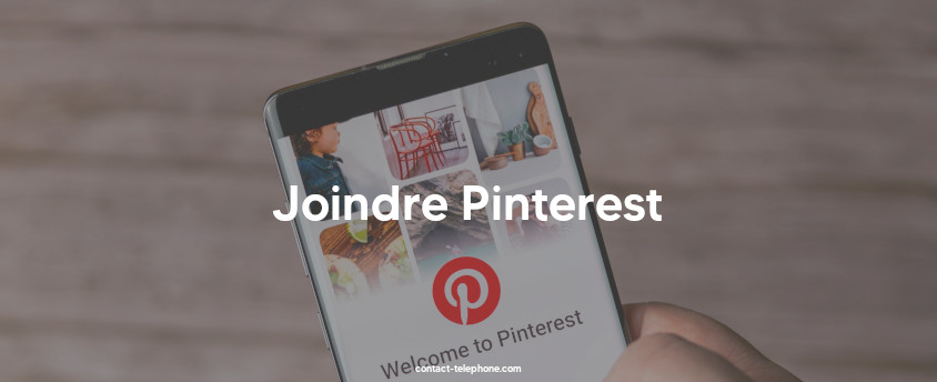 Téléphone affichant la page d'accueil de l’application Pinterest.